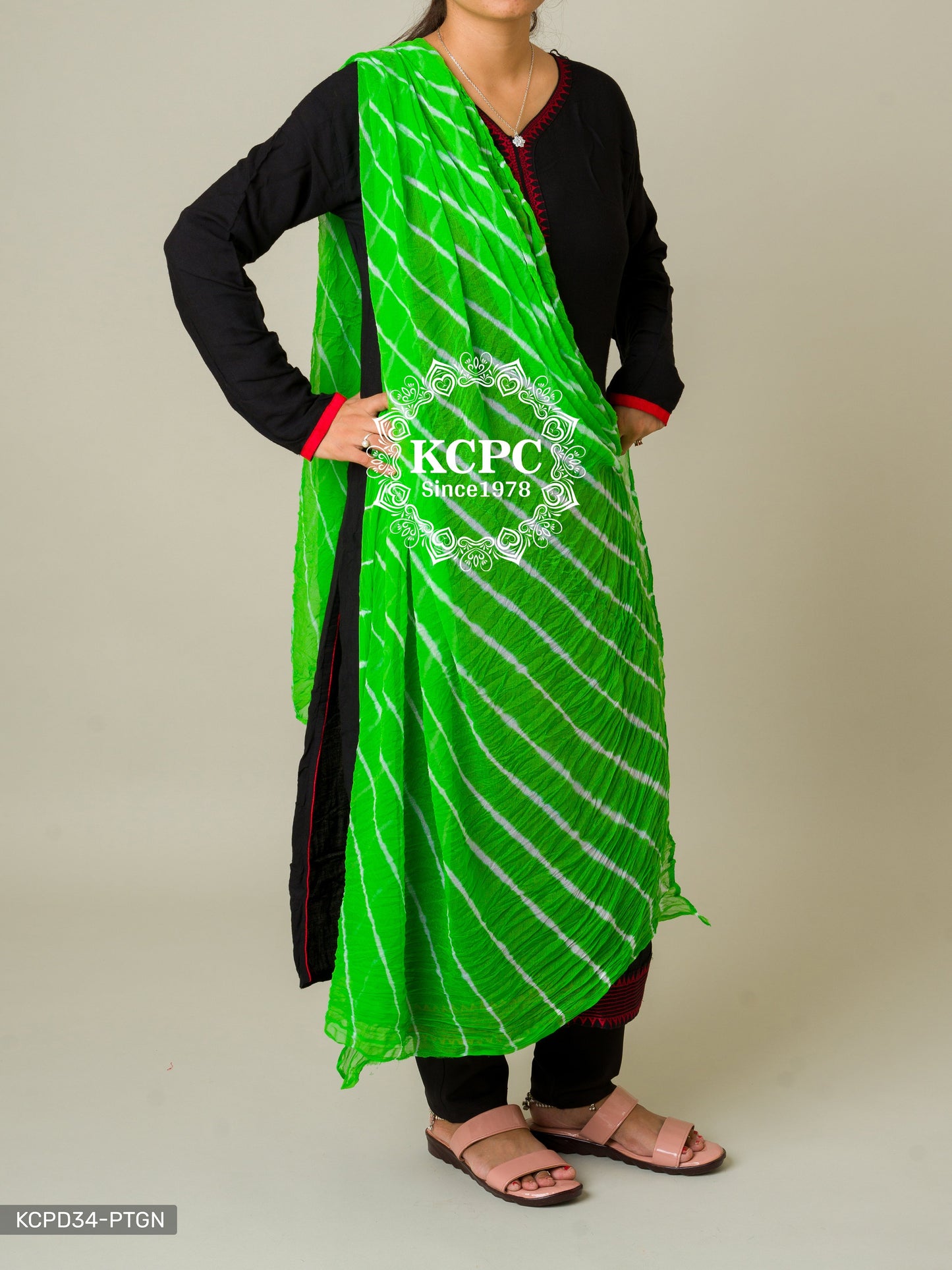 Kcpc Originals Handmade Chiffon Leheriya Dupattas Dupatta