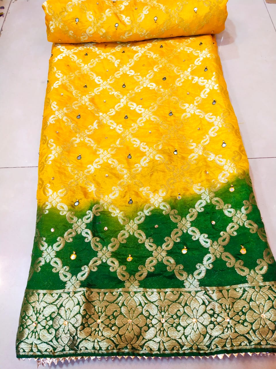 Latest gharchola banarasi silk fabric with full heavy zari work saree kml