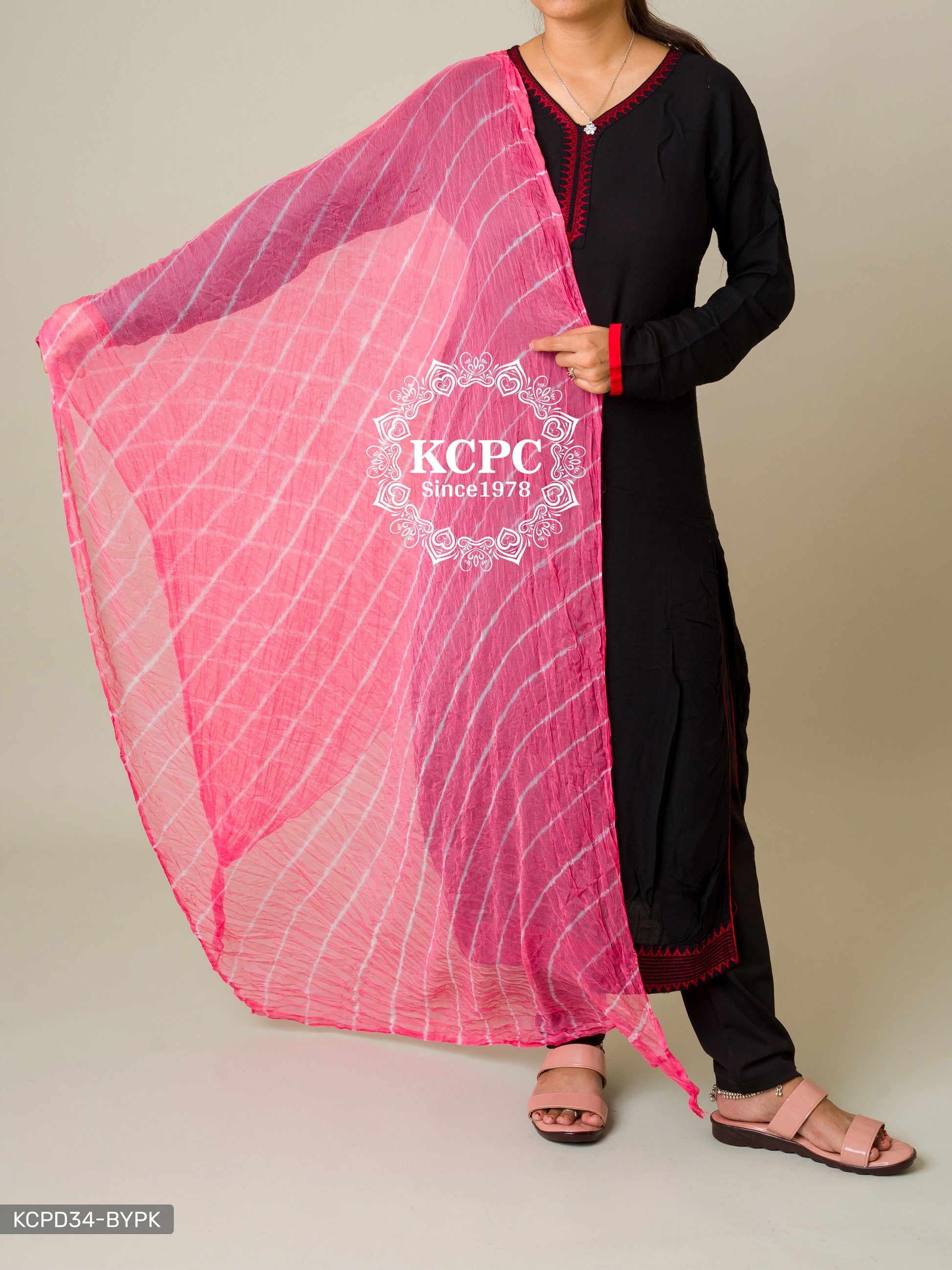 Kcpc Originals Handmade Chiffon Leheriya Dupattas Dupatta