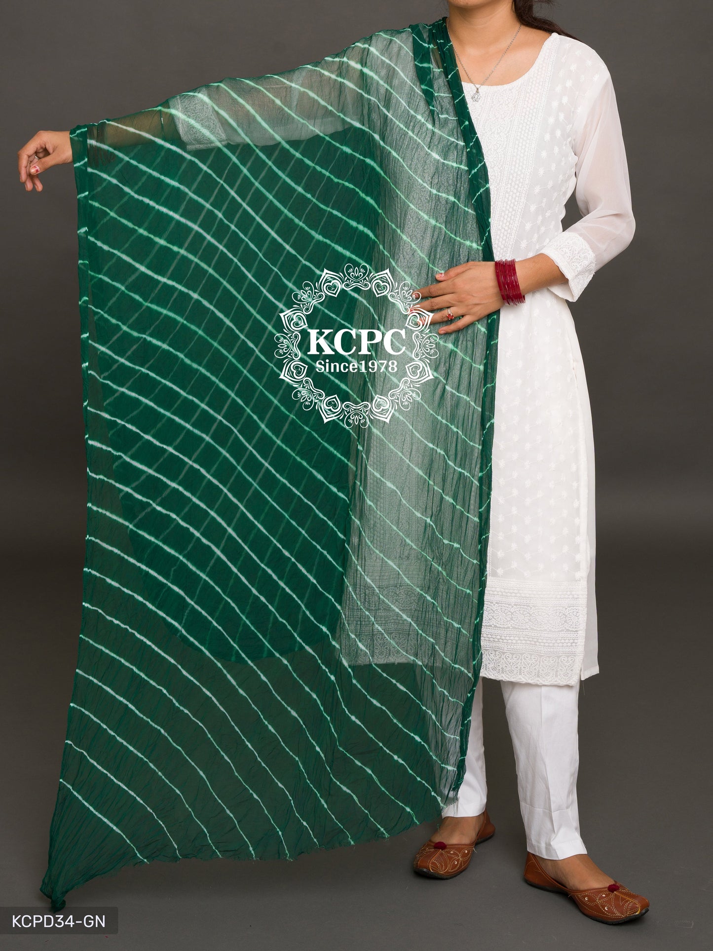 Kcpc Originals Handmade Chiffon Leheriya Dupattas Dupatta