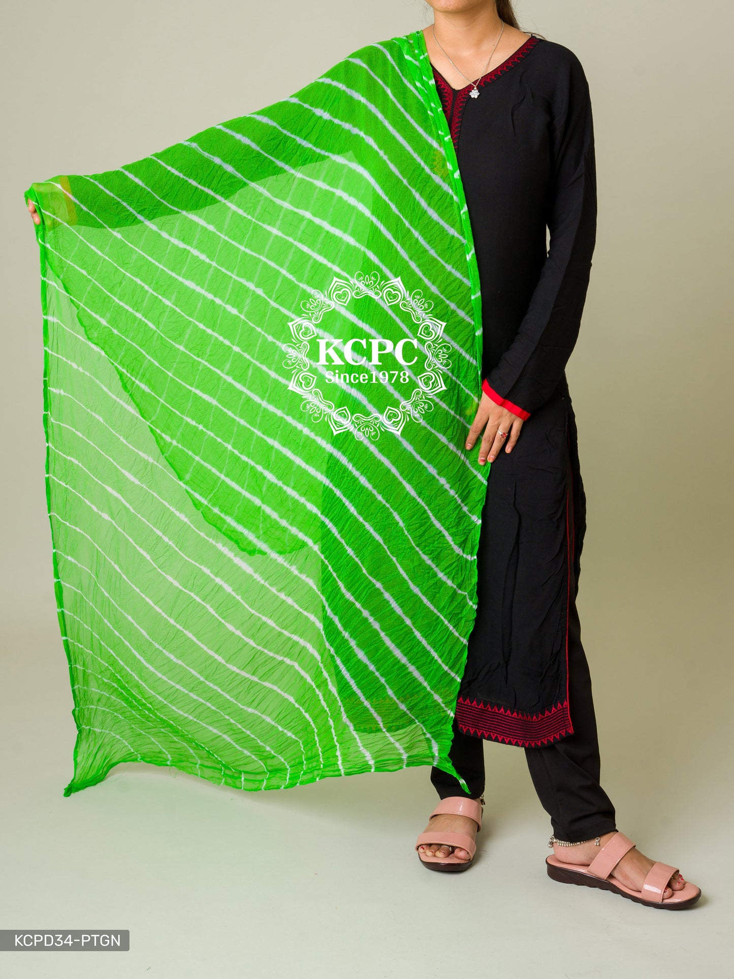 Kcpc Originals Handmade Chiffon Leheriya Dupattas Dupatta