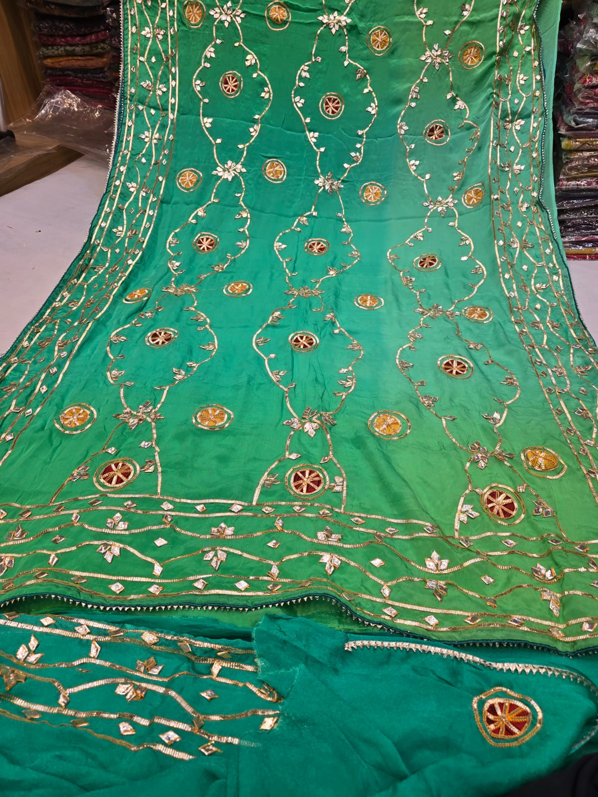 Pure chinon saree