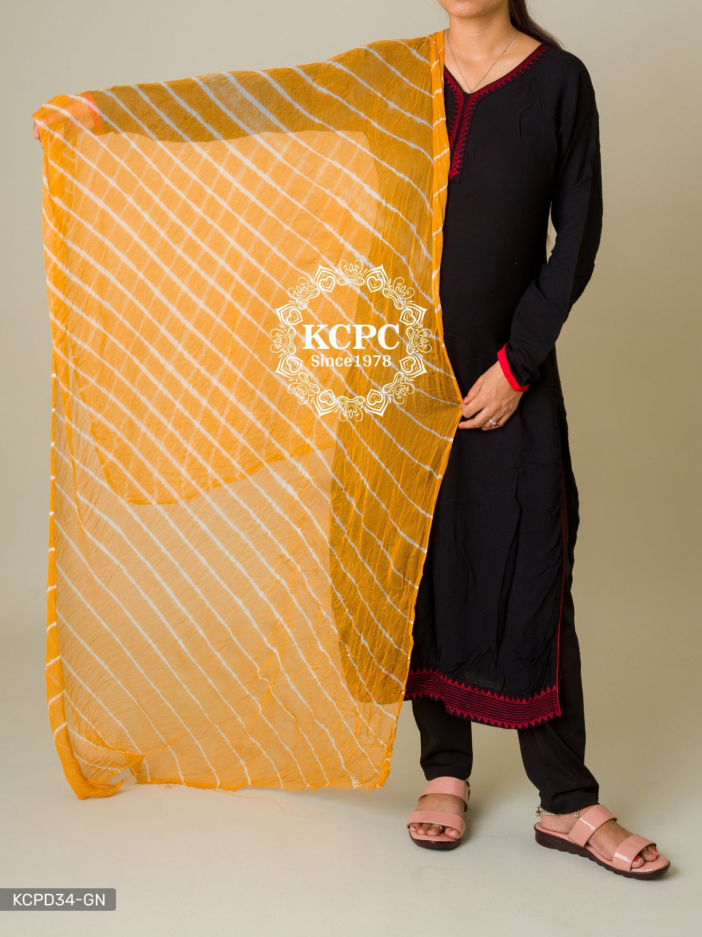 Kcpc Originals Handmade Chiffon Leheriya Dupattas Dupatta