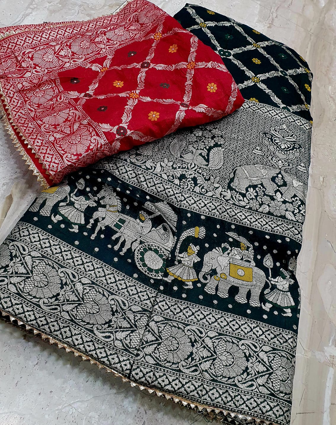 Pure banarasi dolo silk lehenga