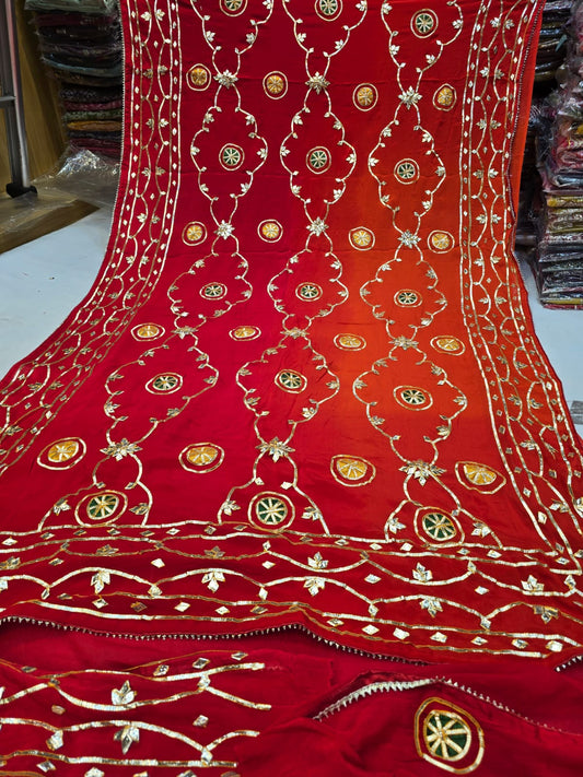 Pure chinon saree