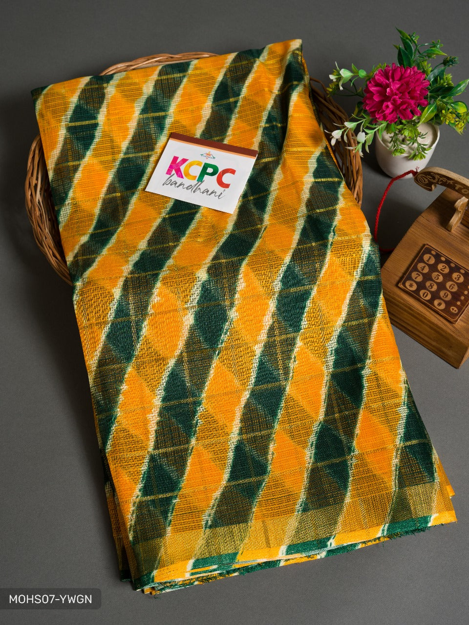 Kcpc Sawan Special Kota Doriya Multi Colour Leheriya Saree Or Multi 4 Saree