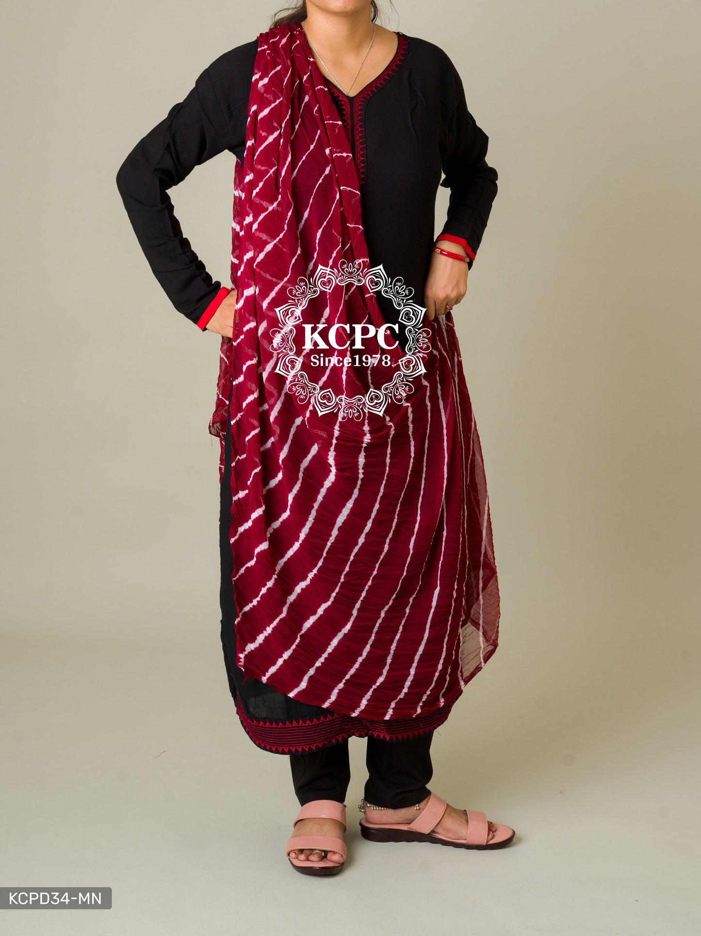 Kcpc Originals Handmade Chiffon Leheriya Dupattas Dupatta