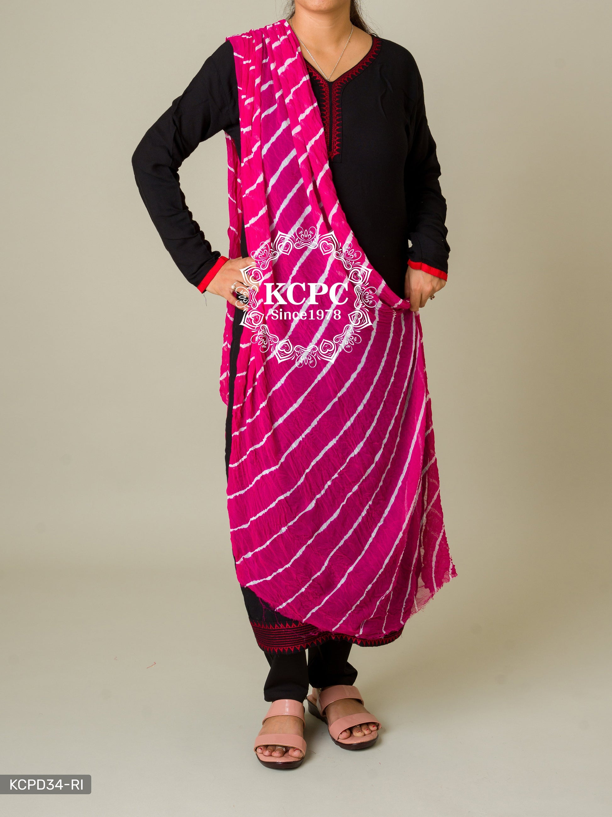 Kcpc Originals Handmade Chiffon Leheriya Dupattas Dupatta