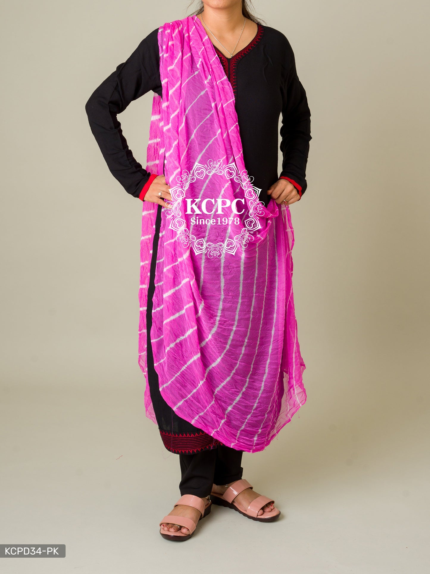 Kcpc Originals Handmade Chiffon Leheriya Dupattas Dupatta