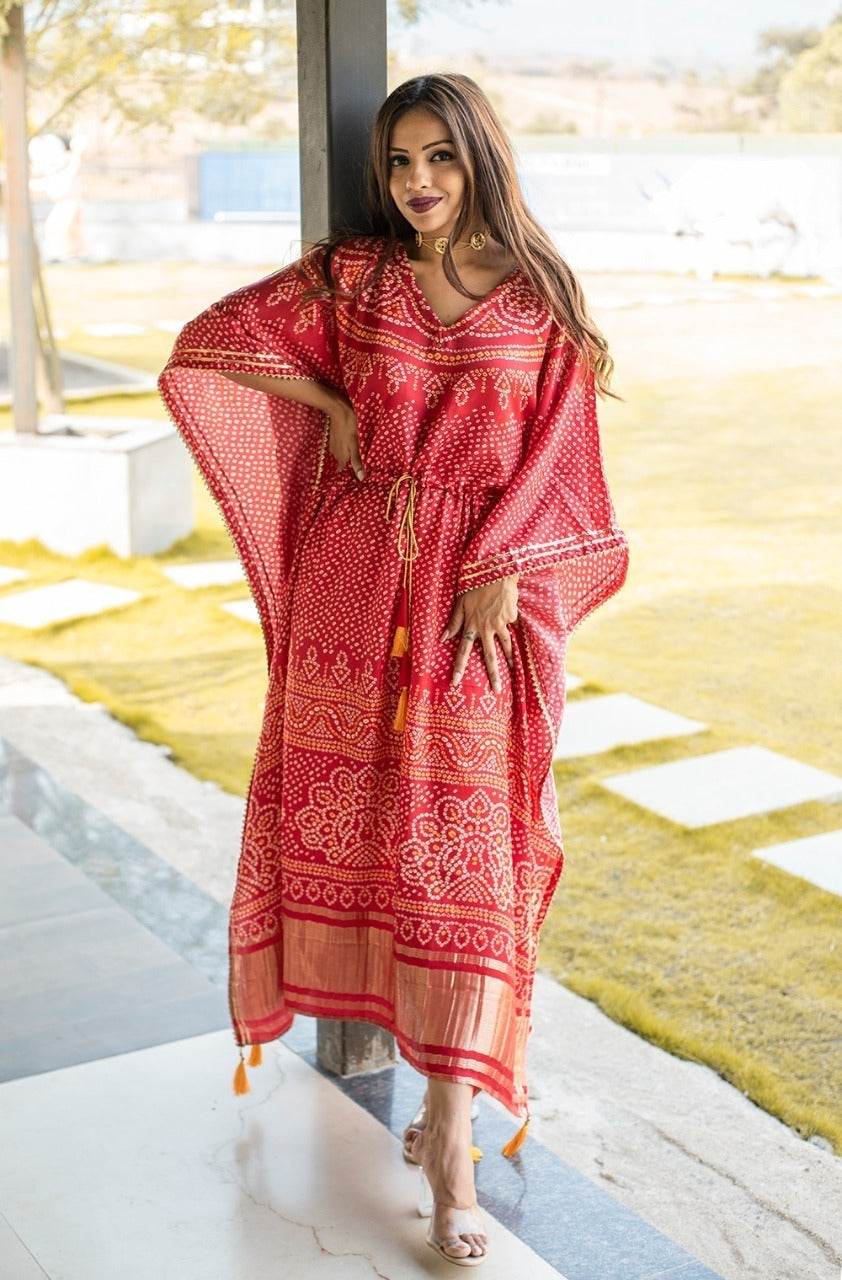 Designer silk outlet kaftans