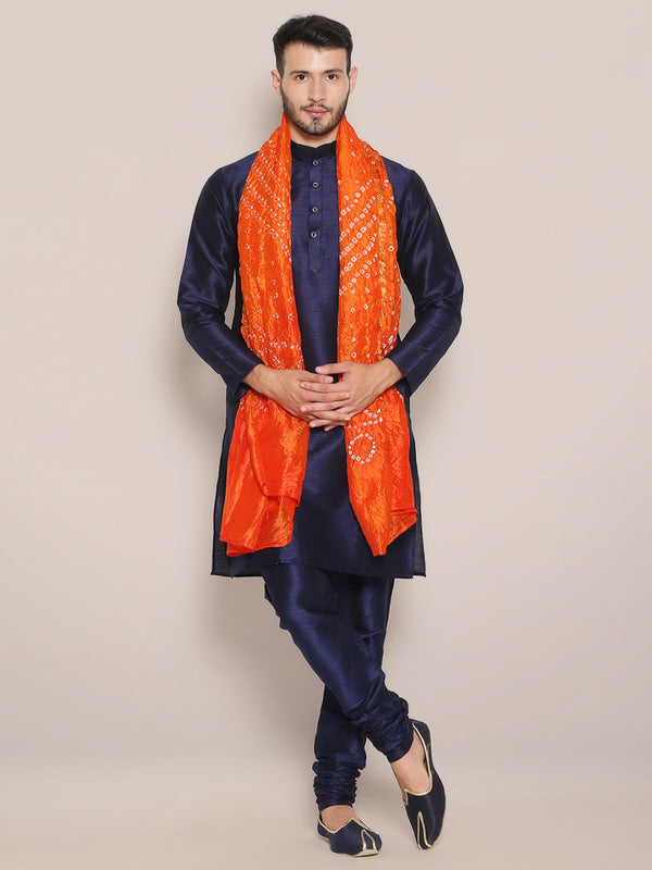 Fashionable Bandhani Dupatta for men, OR, KC