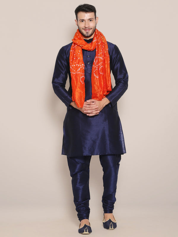 Fashionable Bandhani Dupatta for men, OR, KC