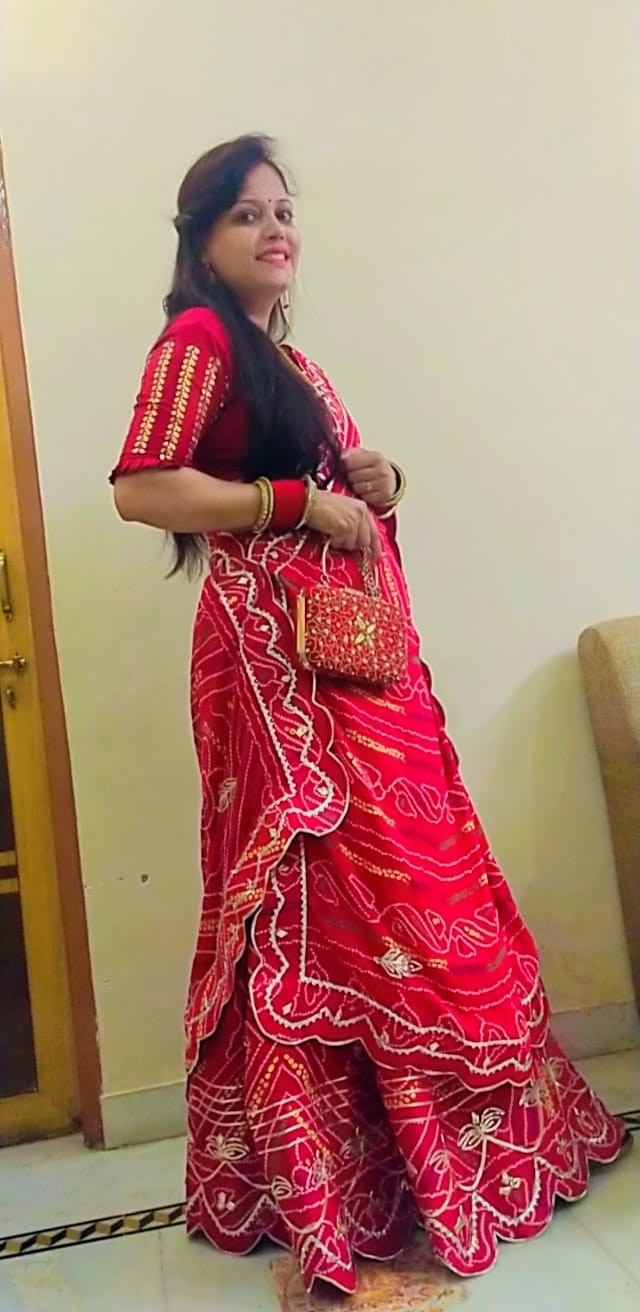 Rajasthani Jaipuri Bhandhej Lehenga Bandhej Choli Gotta Patti Work Chaniya  Choli for Wedding and Partywear Rajputi Poshak - Etsy | Lehenga, Simple  lehenga, Western outfits women