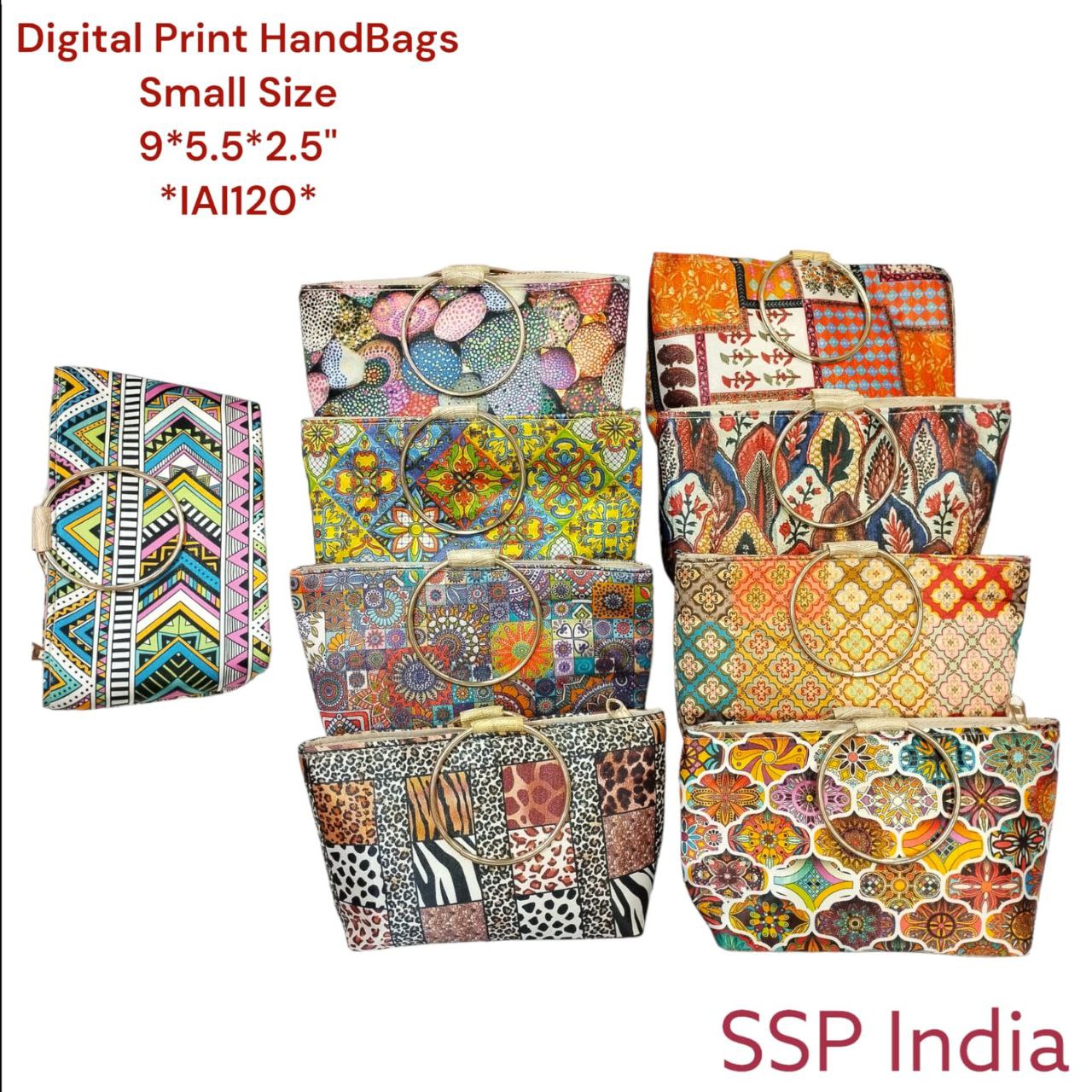 Digital Print Mini Hand Bags 