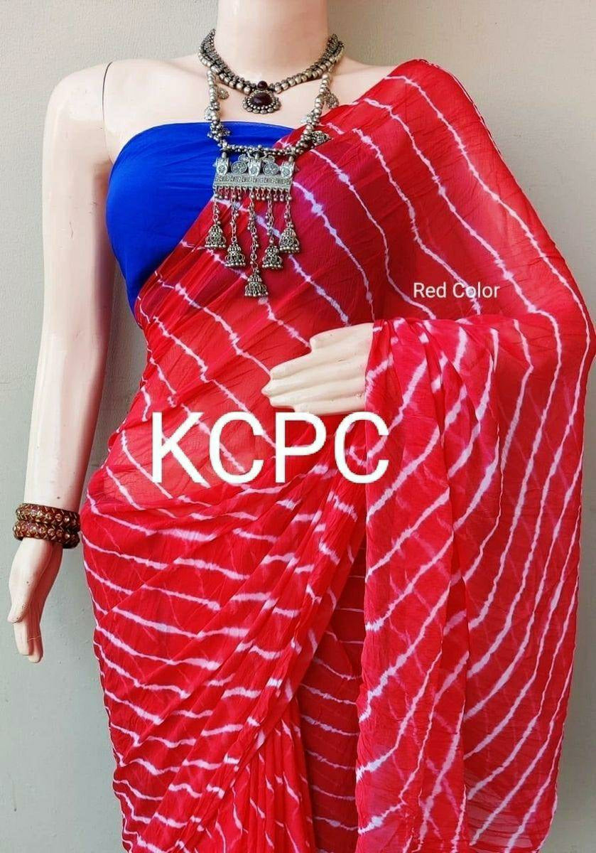 DES Saree KCPC Brand Leheriya Chiffon 11 1647915839685 966deb98 0624 46b8 9010 ff859f7fc6b2