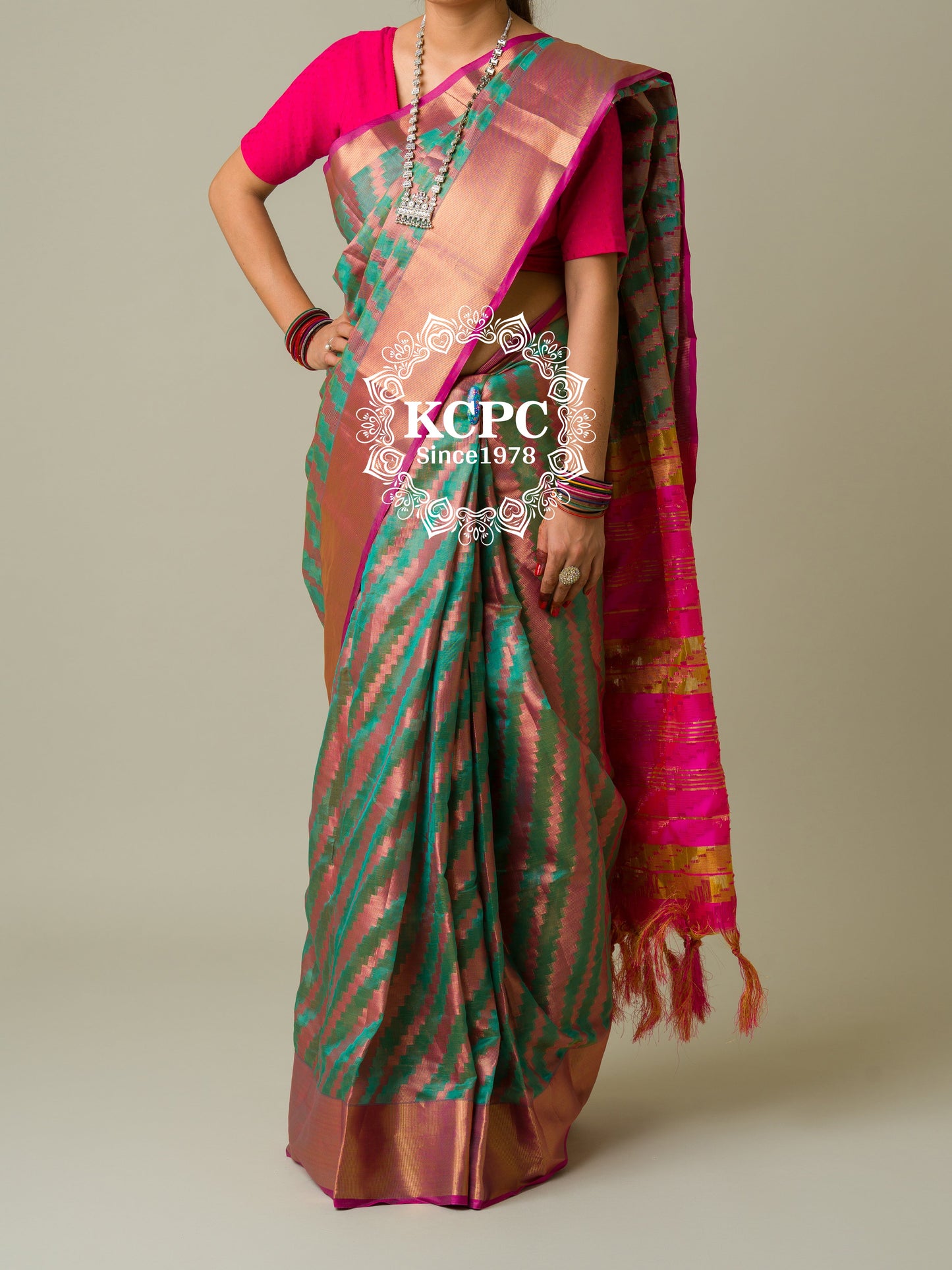 Pure Organza Silk  Chit Palu Zari Weaving Saree