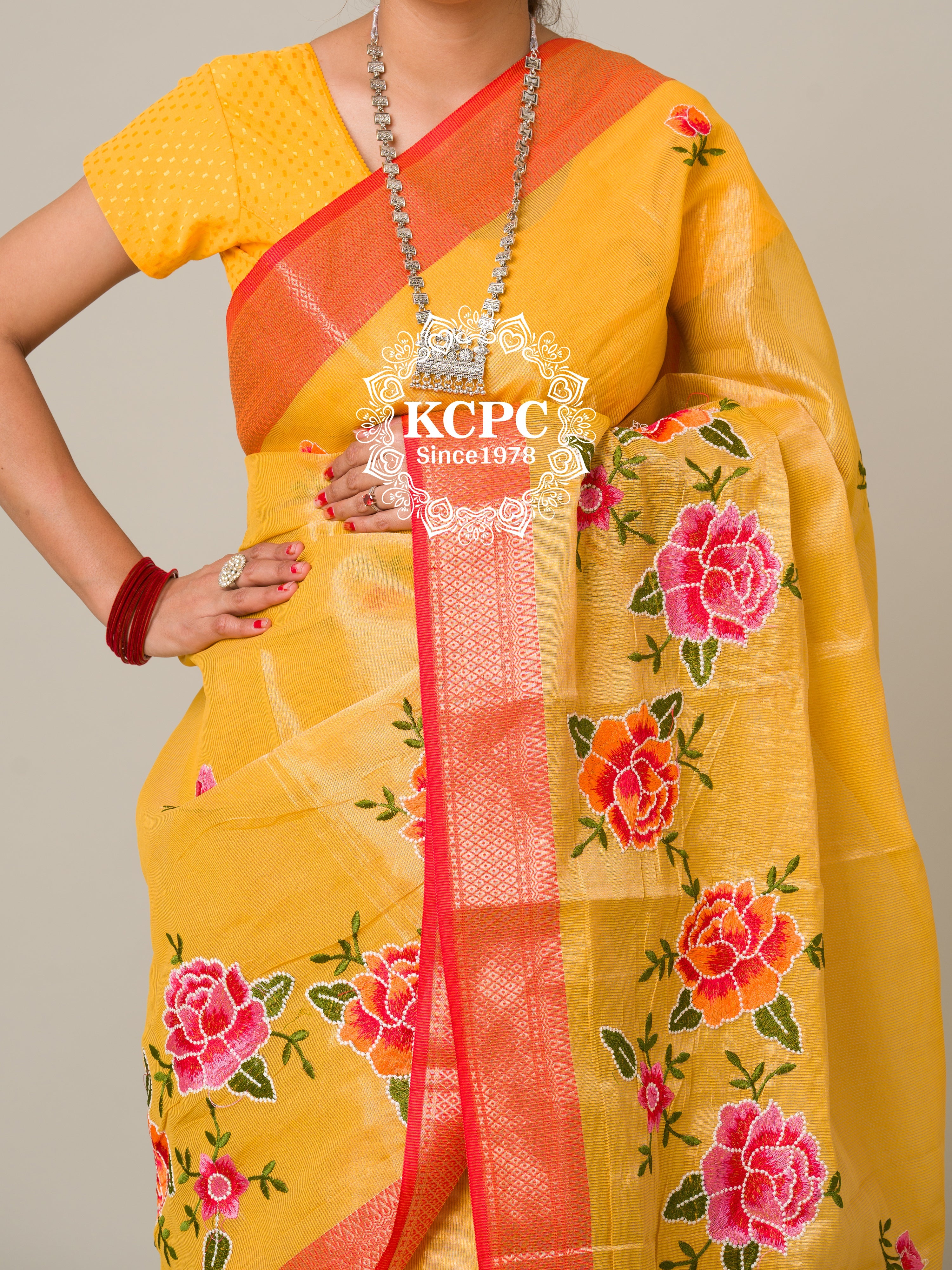 Embroidered Kota Cotton Embroidery Work Saree at Best Price in Kota | Warsi  Kota Saree