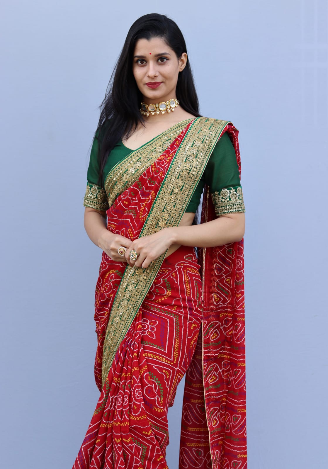 Banarasi Ghatchola Rajasthani Saree ,ir,kcpc at Rs 699.00 | Subhash Chowk |  Sikar| ID: 26400096262