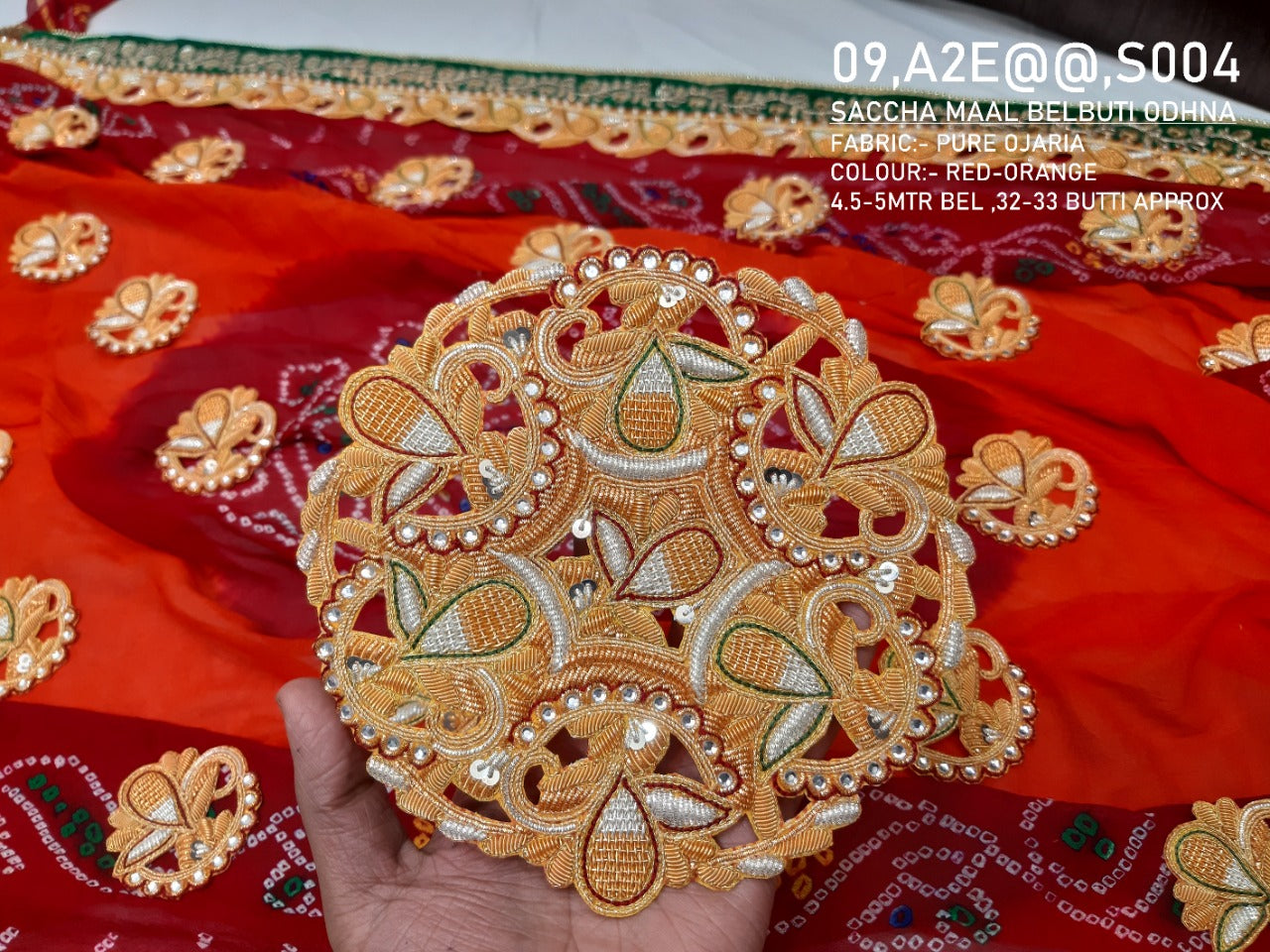Rajasthani Gota Design With Spiral Round Bangle Big Kada For Ladies/Girls  at Rs 2099.00 | New Delhi| ID: 2851614431462