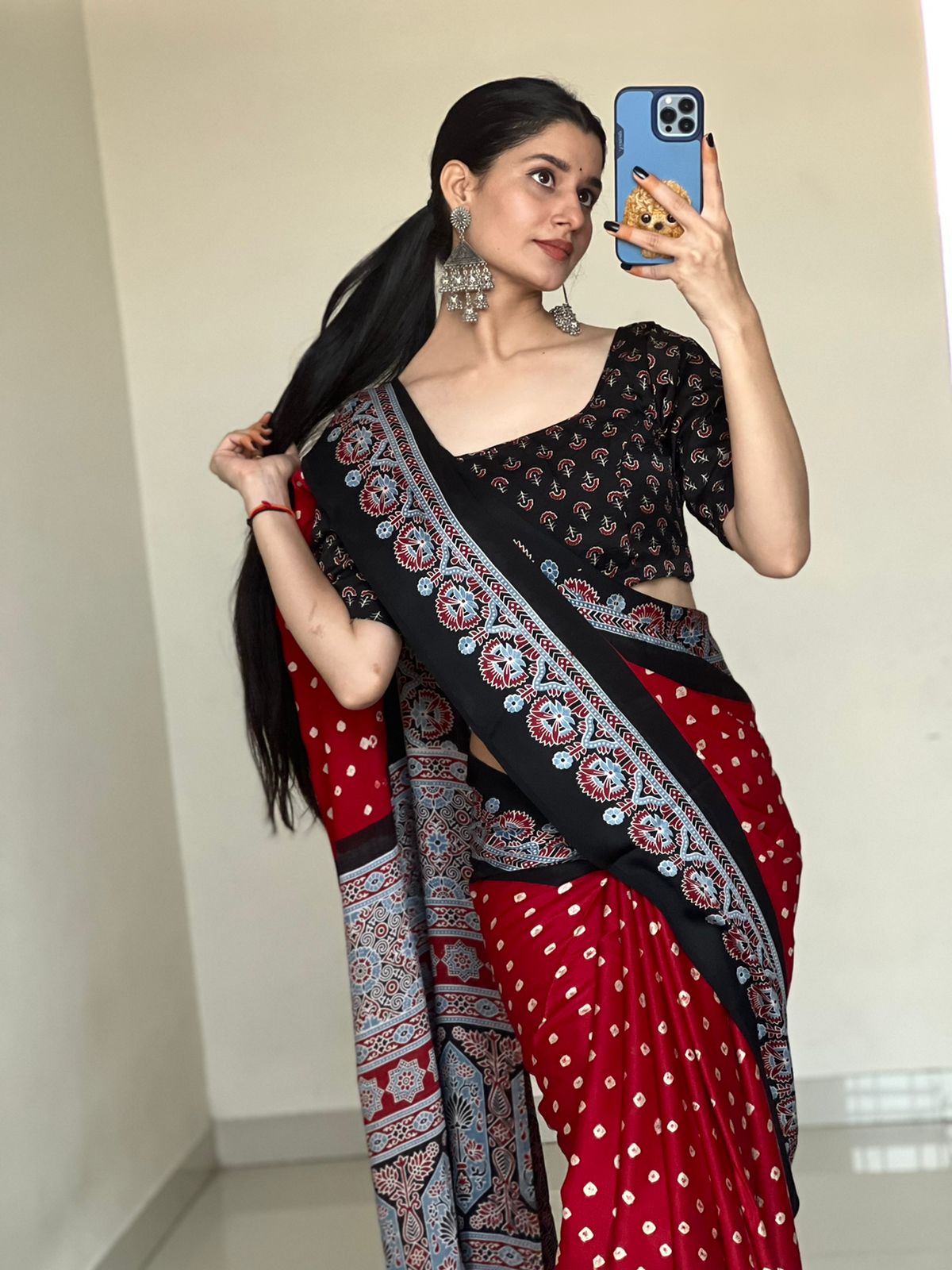 Modal Silks With Bandhini & Ajrak Prints | Prashanti | 26 August 2023 -  YouTube