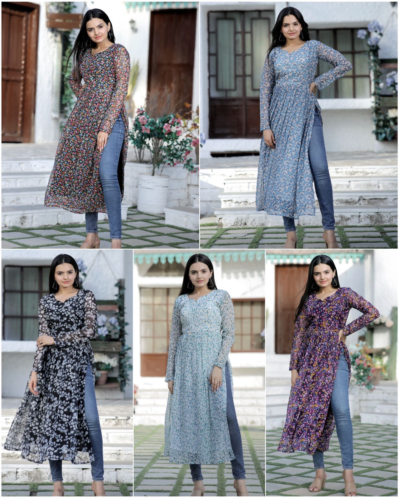 Women's Printed Rayon Kurtis... | Dress patterns, Frock for women, Women