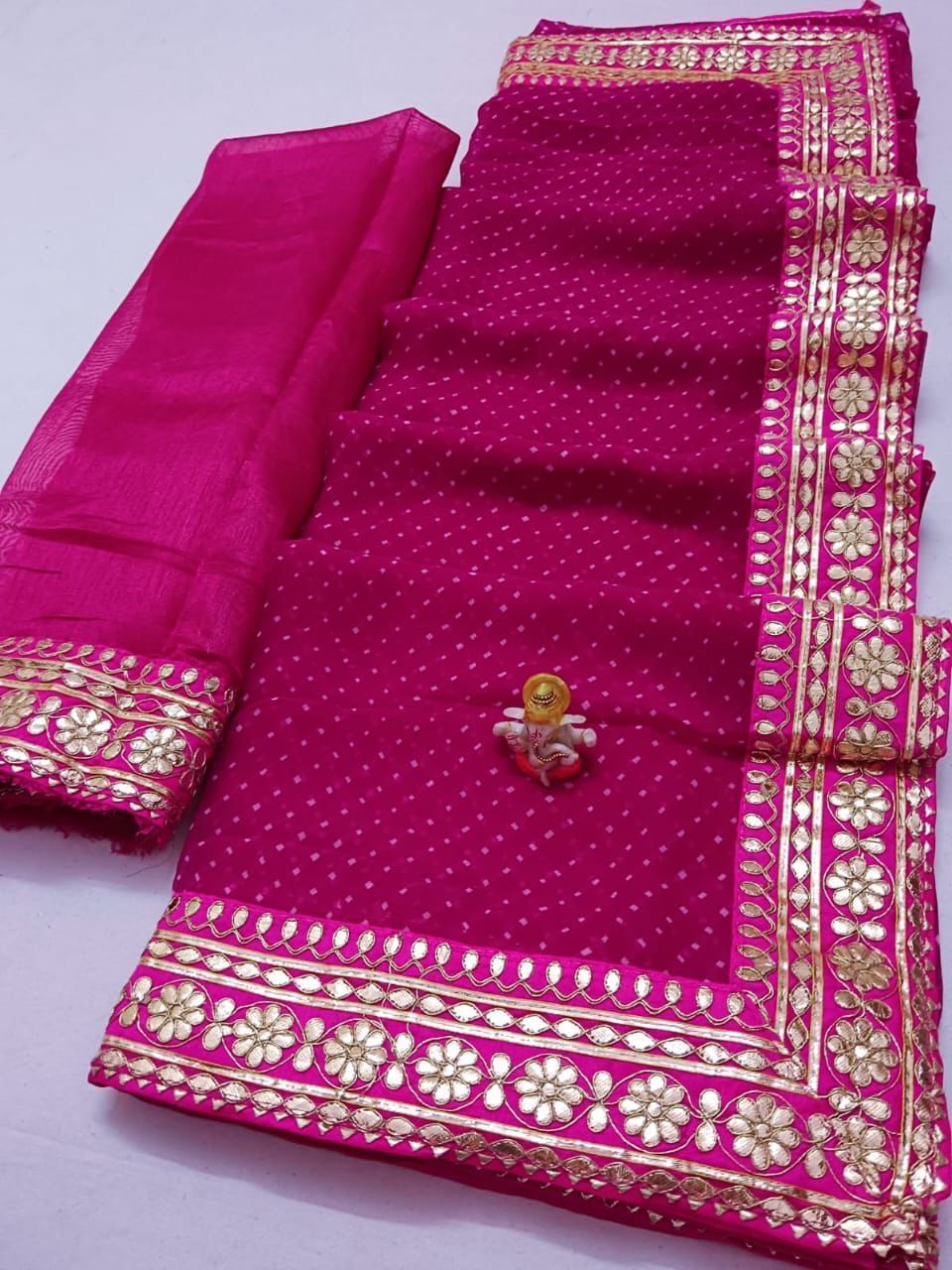 Hand Gota Patti Work Sarees, Or, Kcpc at Rs 1799.00 | Subhash Chowk |  Sikar| ID: 27308035630