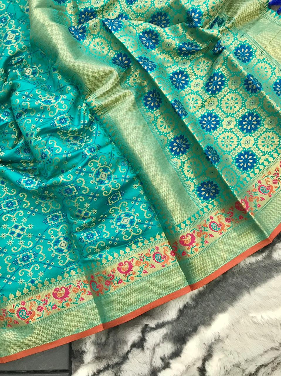 New Collections Pure Patola Silk Saree Ygs Or