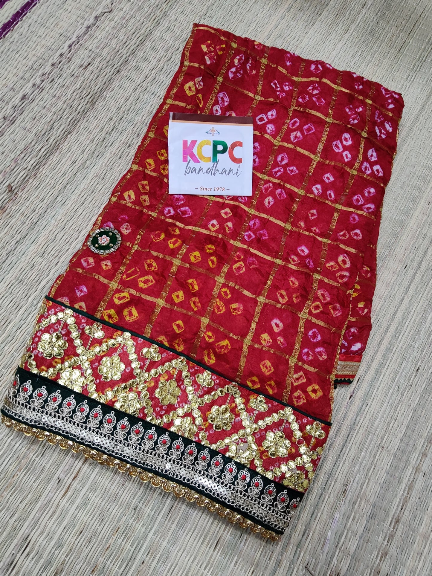 Marwari Chunri Ghatchola Silk Marwadi Dupatta For Pooja Traditional Wedding Purpose