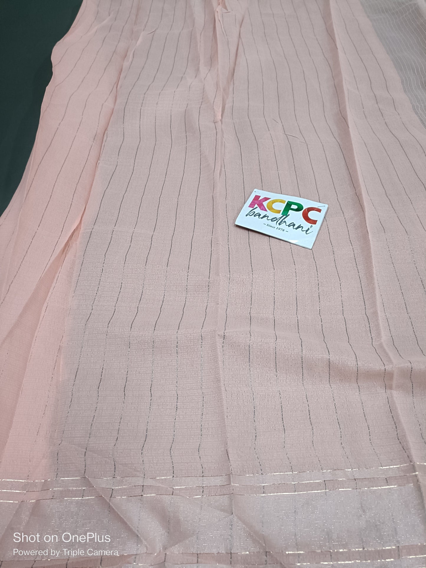 Latest  Soft kota doriya fabric with stone work saree