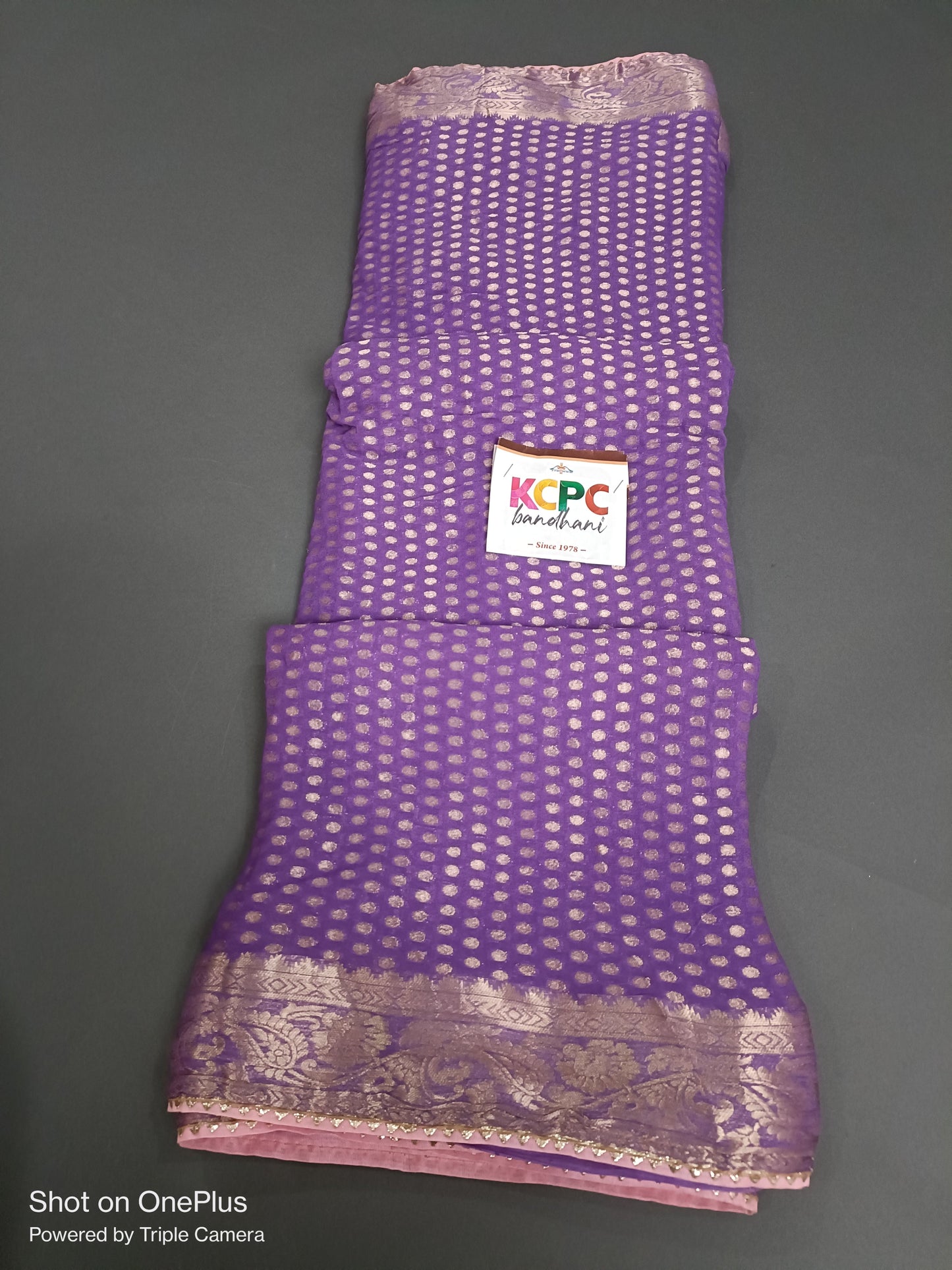 Pure Khaddi Georgette Banarasi Zari Weaving Saree, kcpc, nr