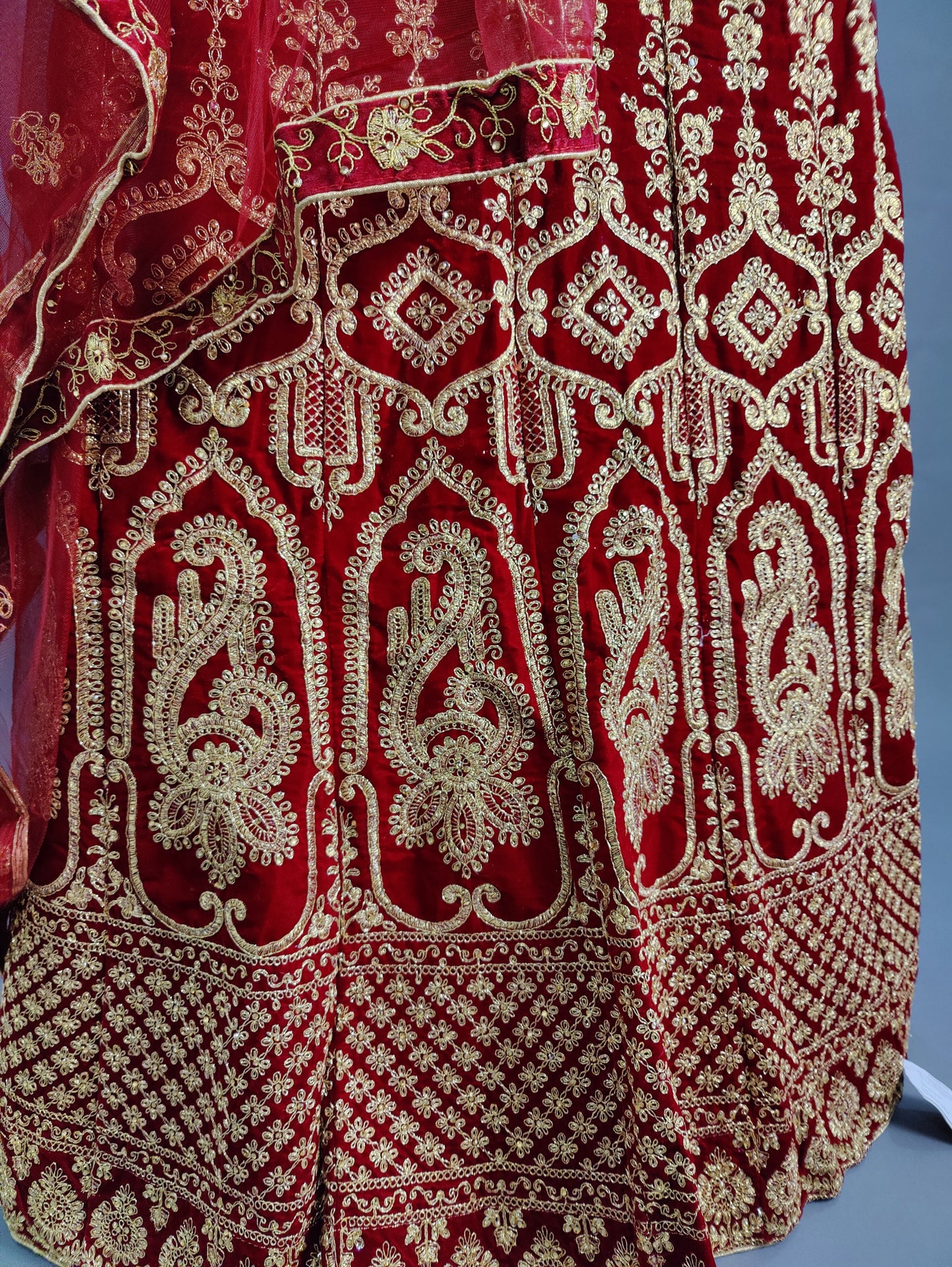 KCPC Designer Bridal Handwork Lehenga Chunni Set Bari Bes