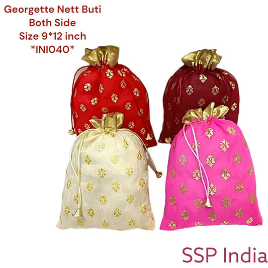 Nett Buti Pattern Potli Bags(36 Piece) Or Ssp Return Gifts