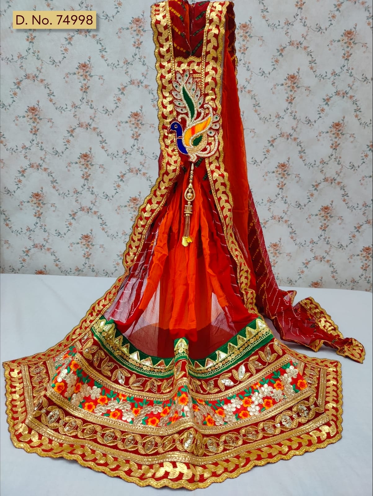 Rajastani Special Broach Chundi Dupatta Or Kcpc Pilya