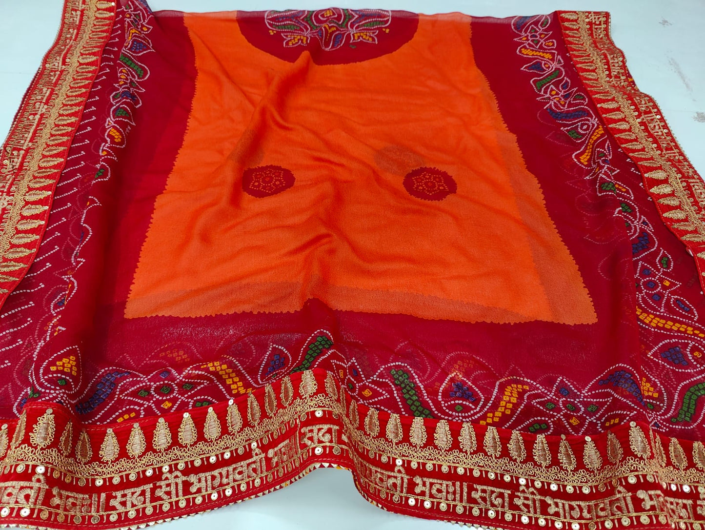 Rajasthani Marwadi Chunri Pila Dupatta Kcpc Or