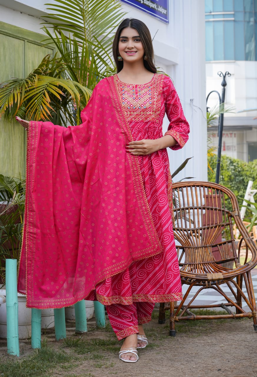 Heavy Sequence Embroidery With Lace Work All Over Kurti Gs Or Kurtis