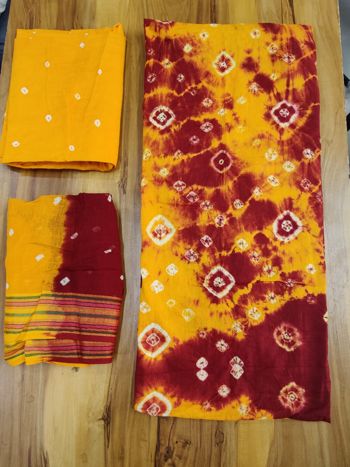 Pure Cotton Silk Bandhani Shibori Salwar Suits
