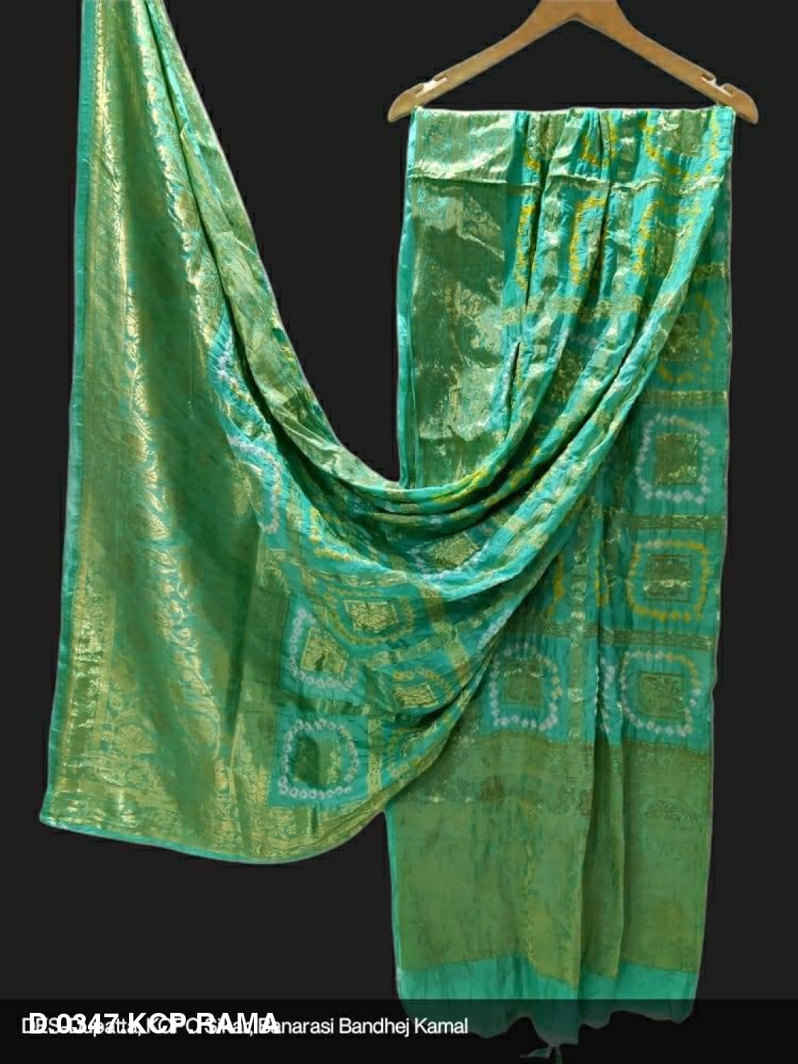 Banarasi Bandhej Gharchola Jangla Dupatta Or Kc Rama