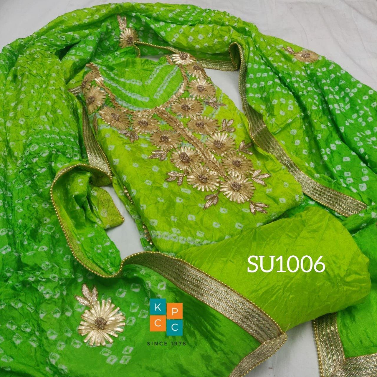 Bandhani Silk Gotapatti Suit ❤️* - KcPc Bandhani