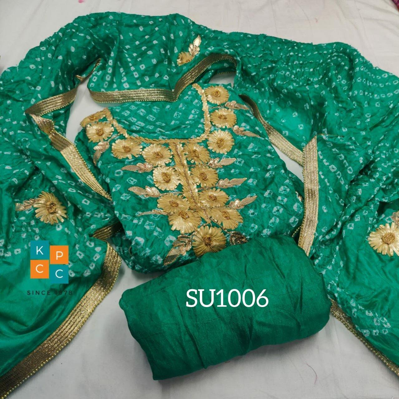Bandhani Silk Gotapatti Suit ❤️* - KcPc Bandhani