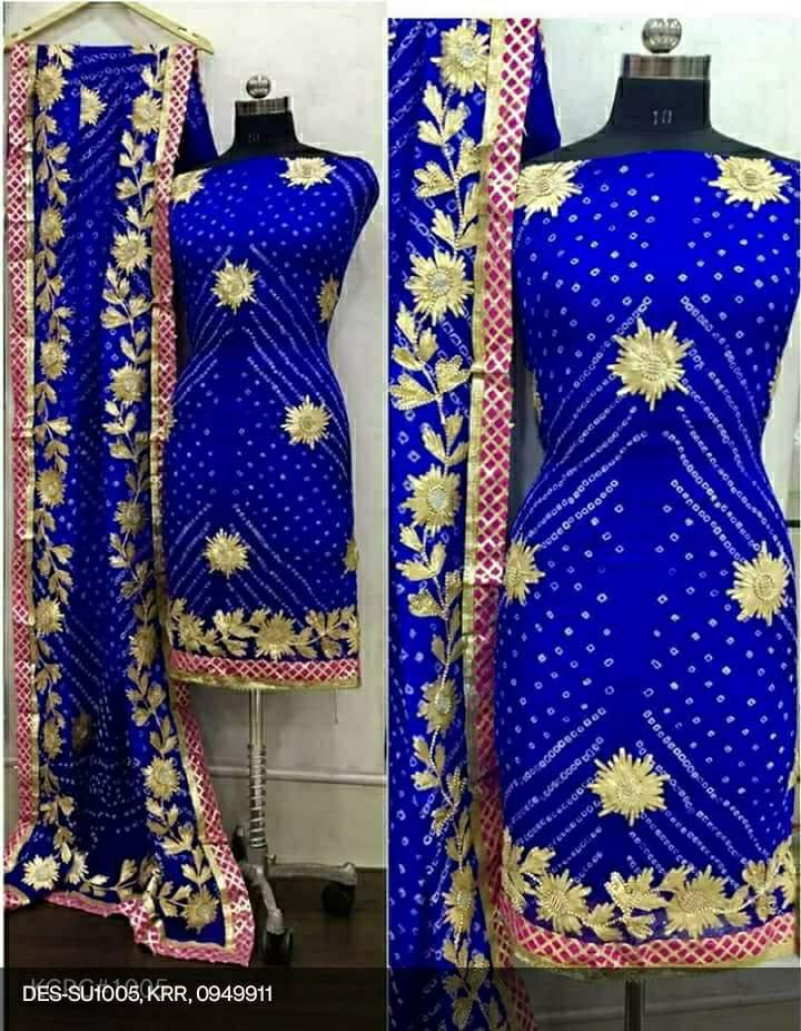 Bandhani Silk Gotapatti Suit ❤️ - KcPc Bandhani
