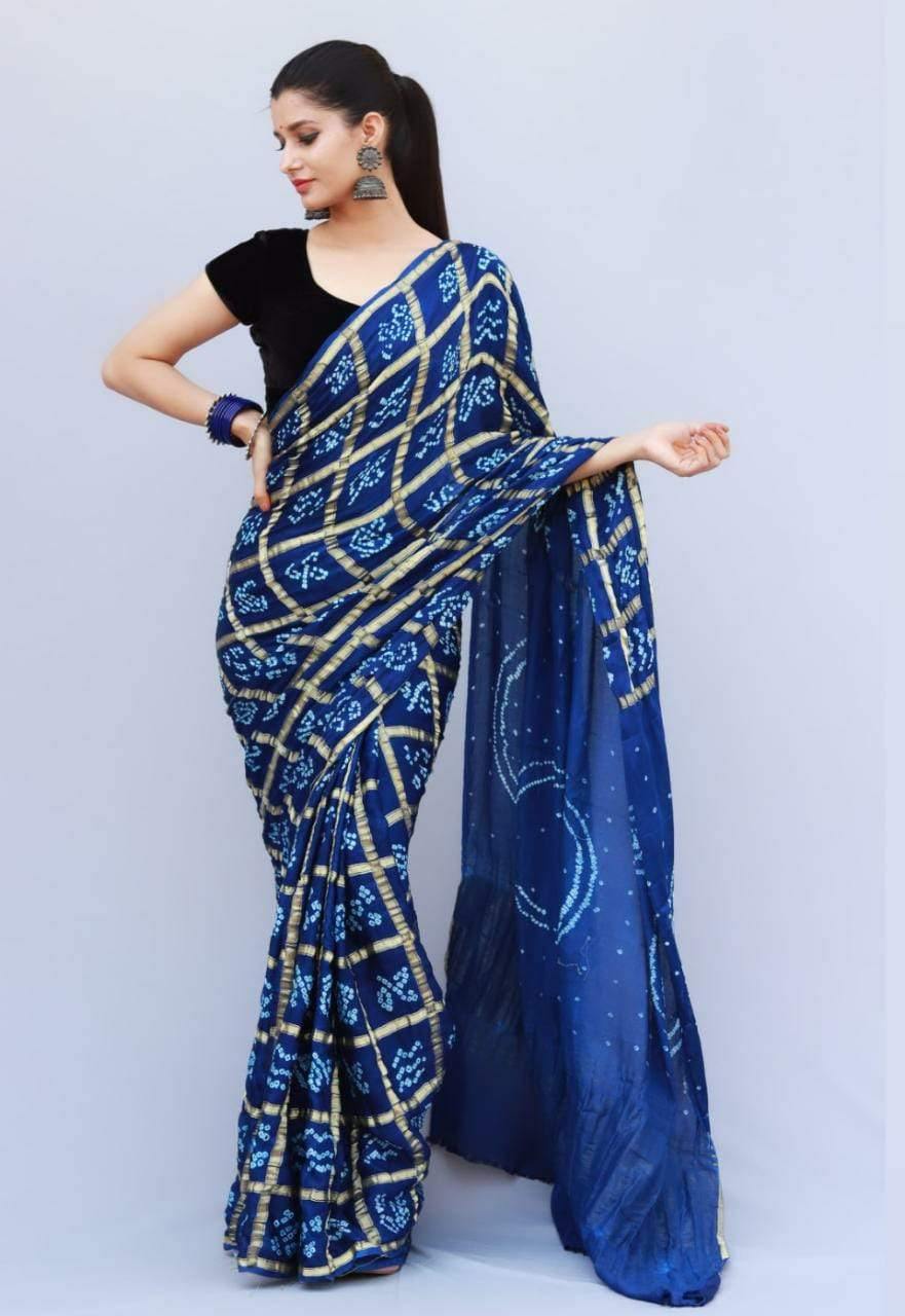 Pure Gazi Silk Gharchola Sarees* - KcPc Bandhani