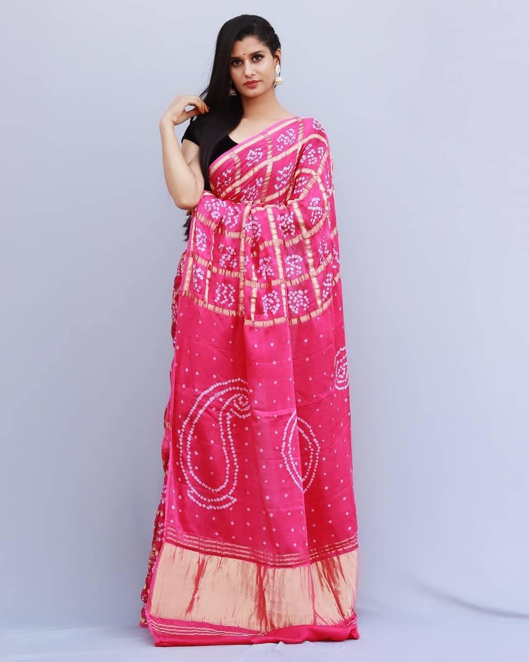 Pure Gazi Silk Gharchola Sarees* - KcPc Bandhani