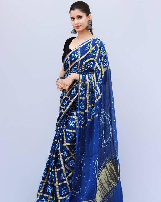 Pure Gazi Silk Gharchola Sarees* - KcPc Bandhani