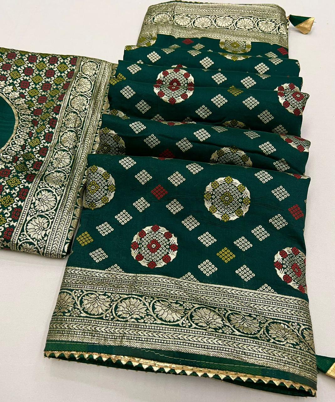 New latest Upada Banarasi Ghatchola Saree