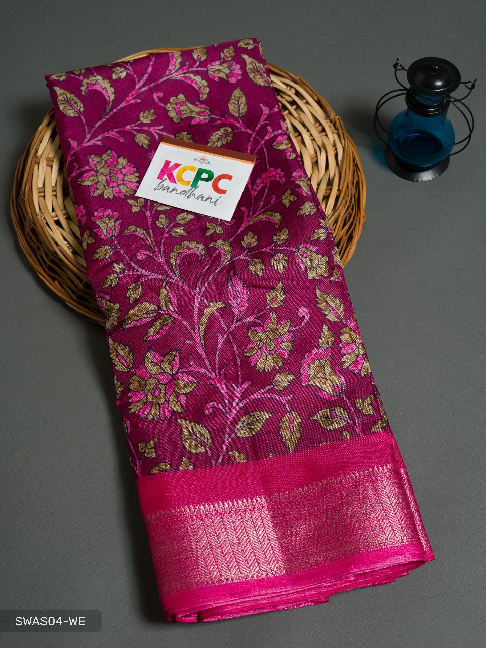 New Launching Pure Dola With Printed Design Flower Design Saree Kcpc Or Wine