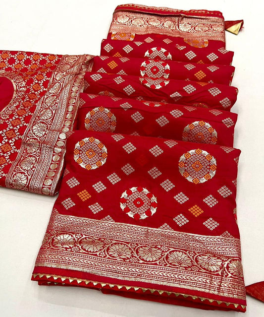 New latest Upada Banarasi Ghatchola Saree