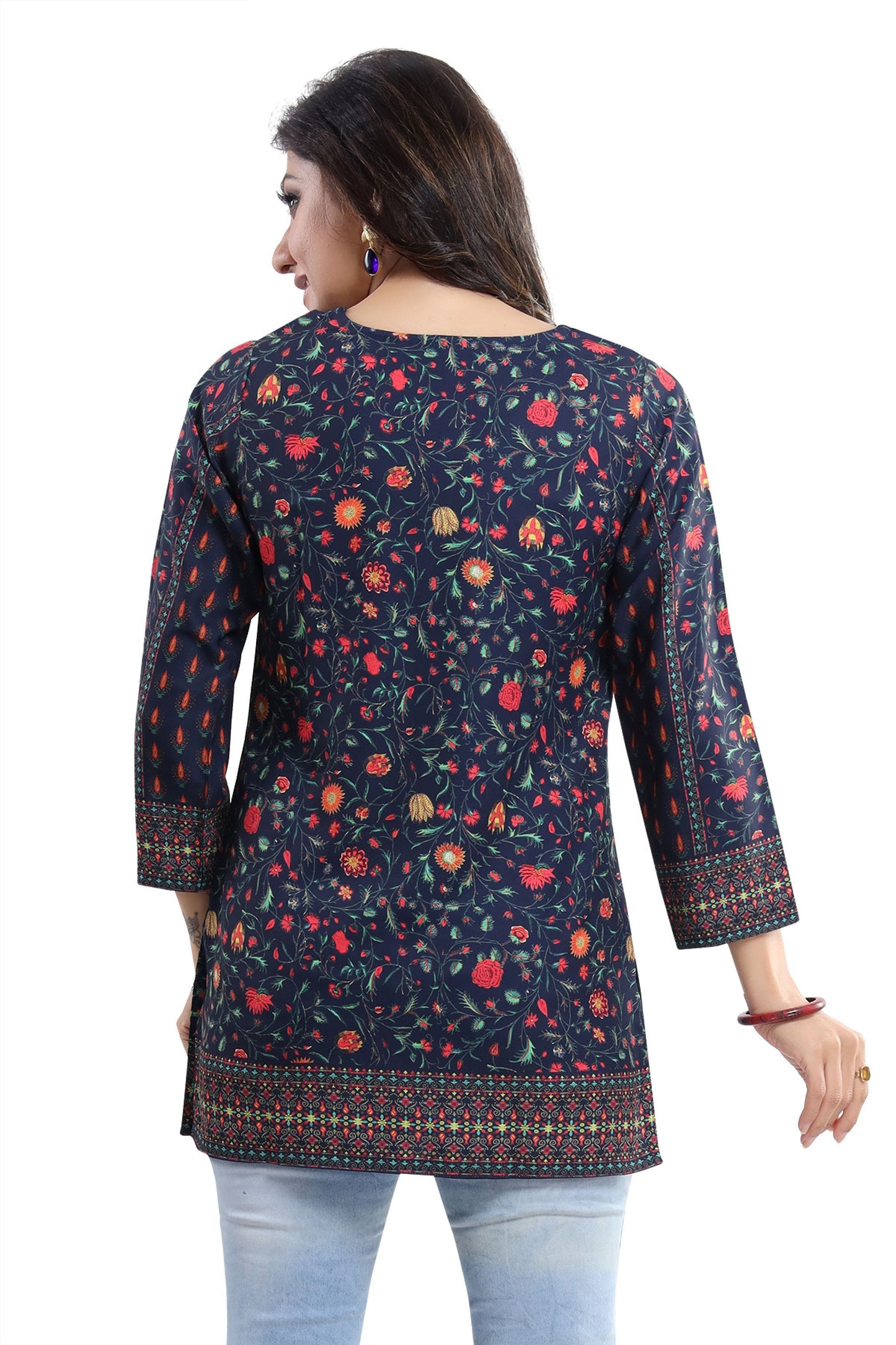 Befitting Brigade Cool Printed Short Kurti Tunic Top - keshubaba